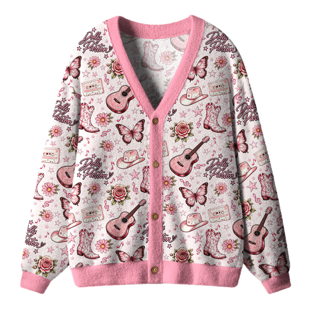 Dolly Country Music Teacher Ugly Cardigan Sweaters