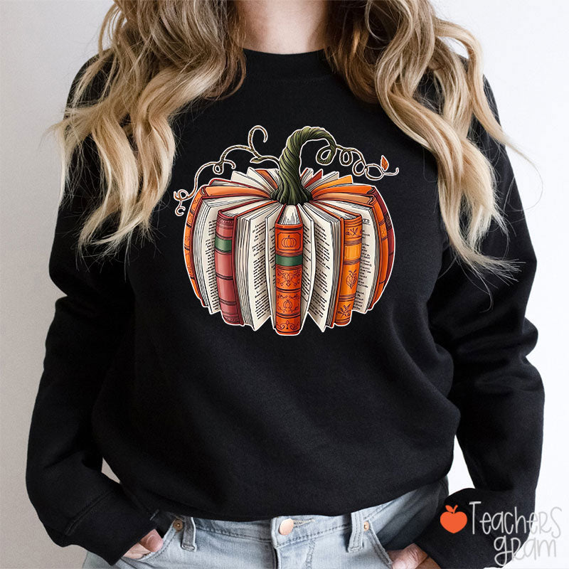 Pumpkin Book Teacher Sweatshirt