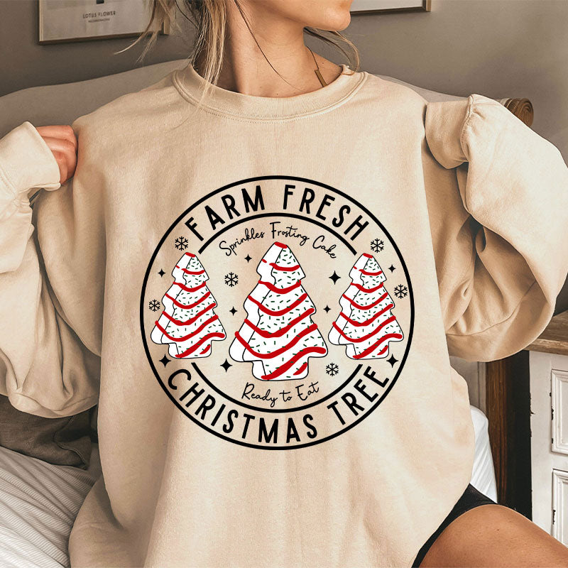Farm Fresh Christmas Tree Teacher Sweatshirt