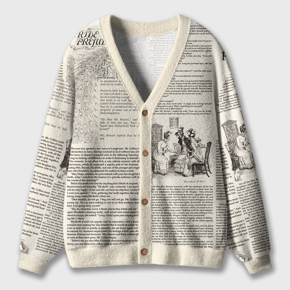 Literature Famous Chapter Teacher Ugly Cardigan Sweaters