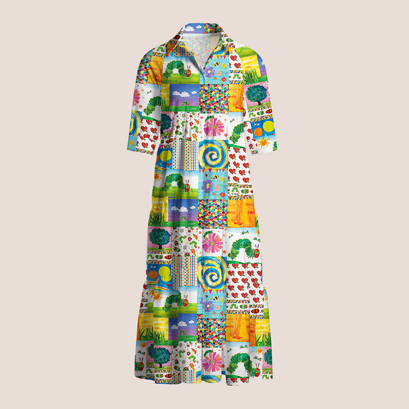 Garden Trip With Caterpillars Teacher Shirtdress