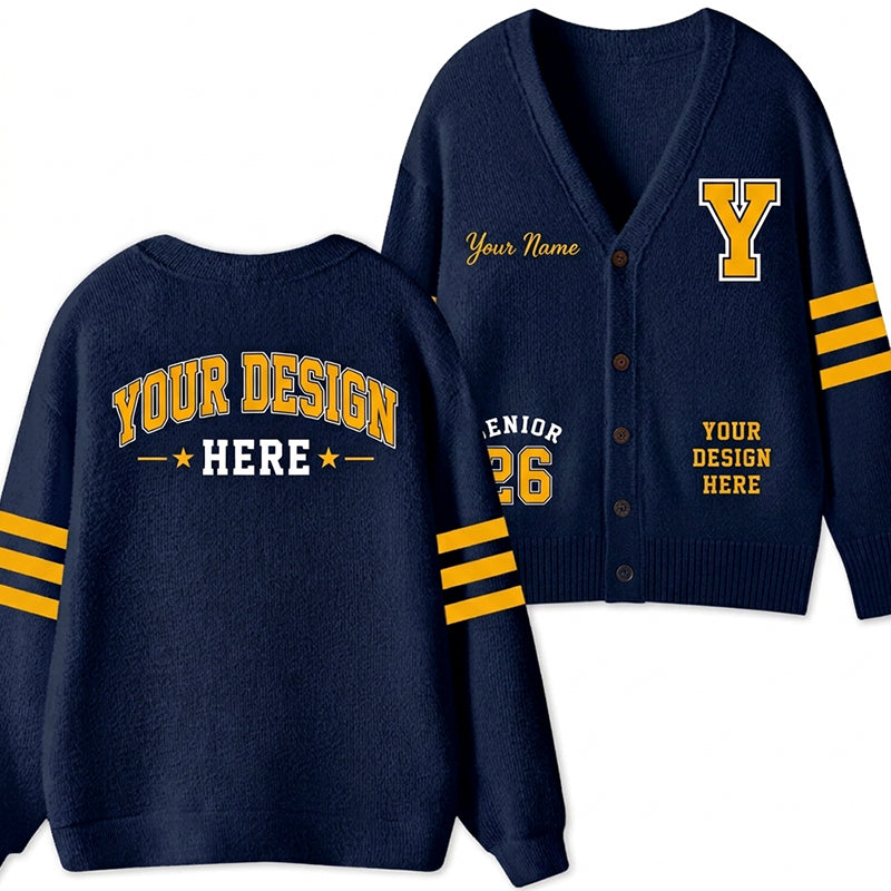 Personalized Name And Custom Design Teacher Ugly Cardigan Sweaters