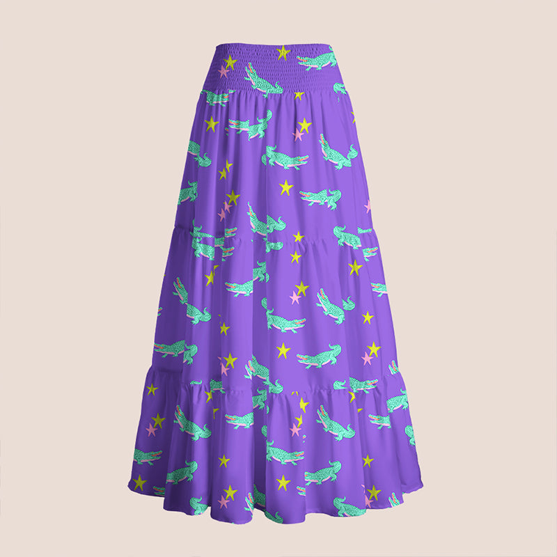 Star Gator Teacher Tiered Skirt