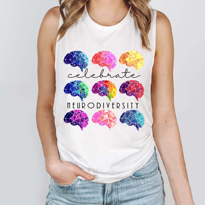Celebrate Neurodiversity Teacher Tank Top