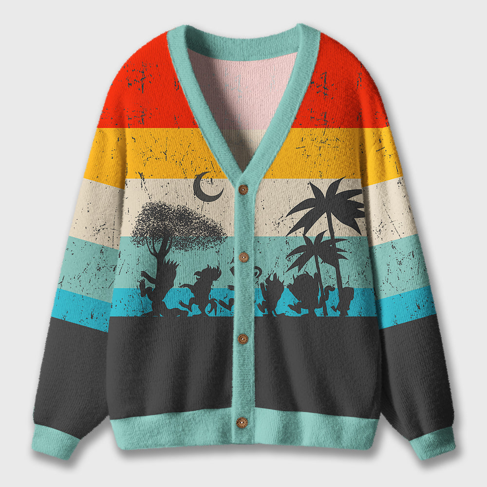I Teach The Strange Things Teacher Ugly Cardigan Sweaters