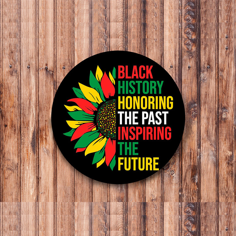 Black History HonoringThe Past Teacher Pinback Button