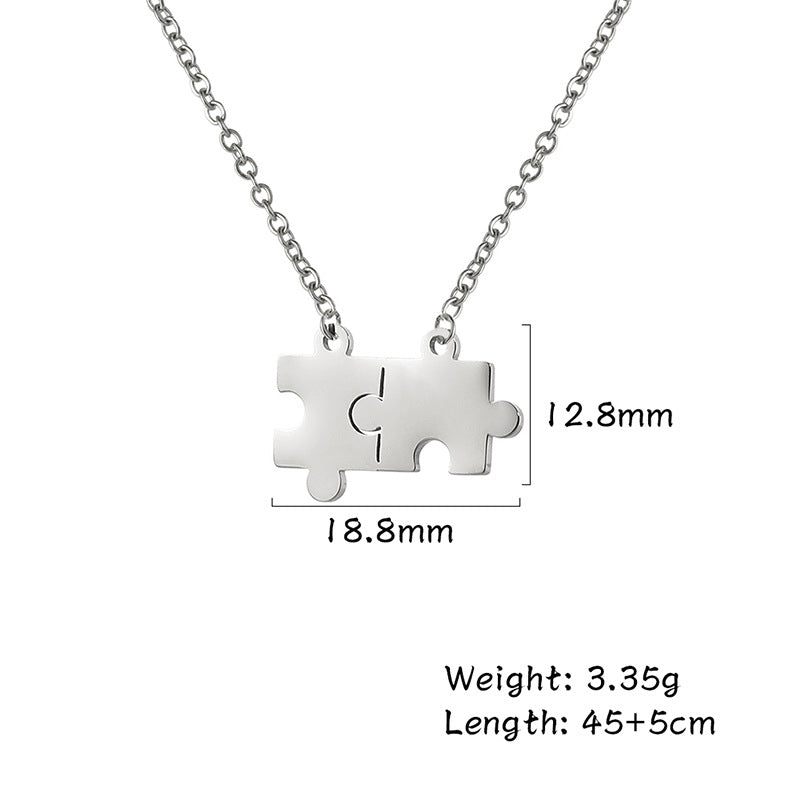 Autism Puzzle Teacher Necklace