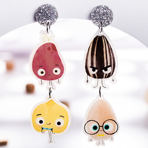 Food Series Cartoon Acrylic Earrings