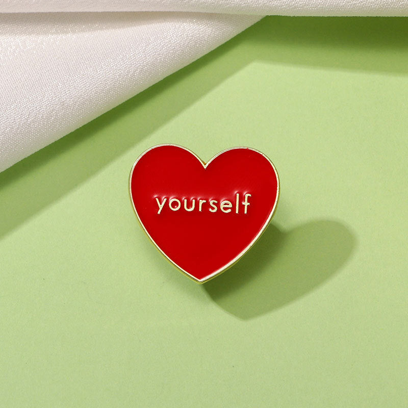 Yourself Heart Teacher Pin