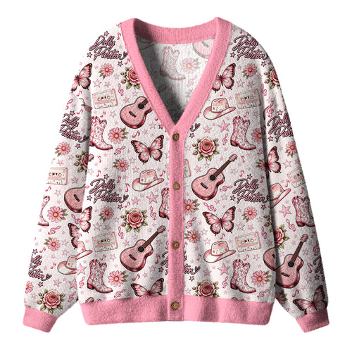 Dolly Country Music Teacher Ugly Cardigan Sweaters