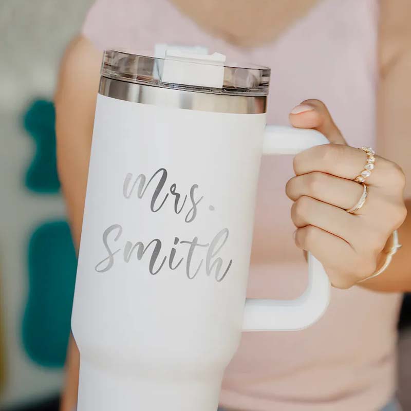 Personalized Cute Teaching Elements Teacher 40oz Teacher Tumbler