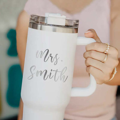 Personalized Cute Teaching Elements Teacher 40oz Teacher Tumbler