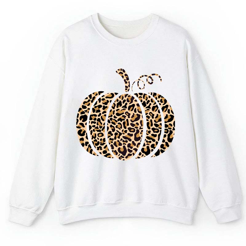 Leopard Pumpkin Teacher Sweatshirt