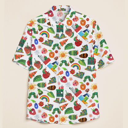 I Still Read Children's Books Caterpillar Teacher Short Sleeve Shirt
