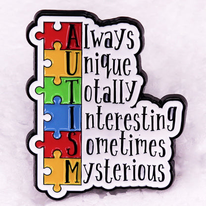 Autism Colored Teacher Pin
