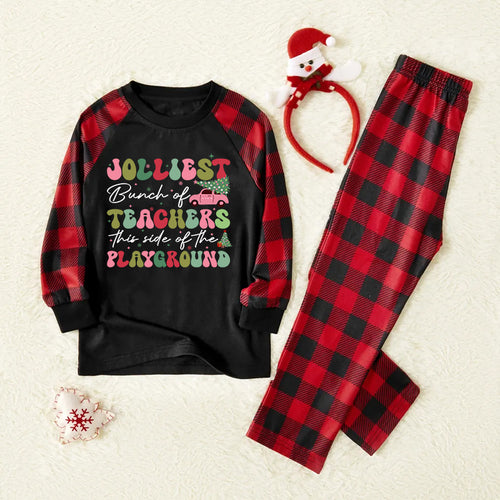 Jolliest Bunch Of Teachers This Side Of The Playground Teacher Pajamas