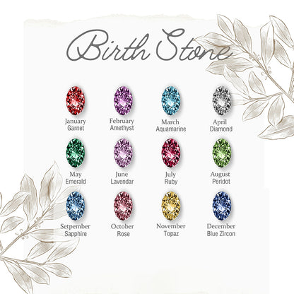 Personalized Birthstone Name Teacher Necklace