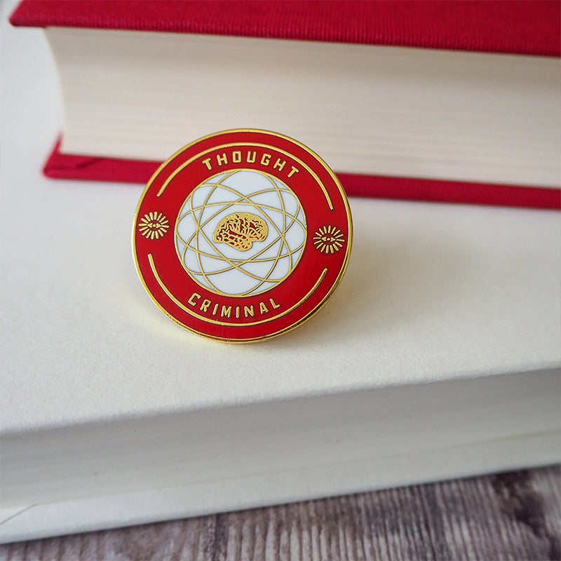 Thought Criminal Enamel Teacher Pin