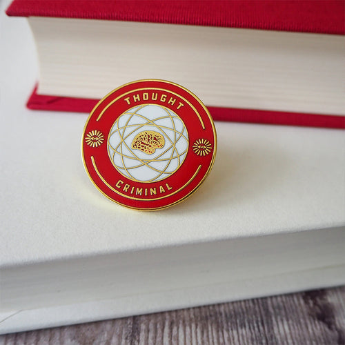 Thought Criminal Enamel Teacher Pin