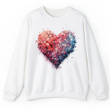 Bubble Heart Teacher Sweatshirt