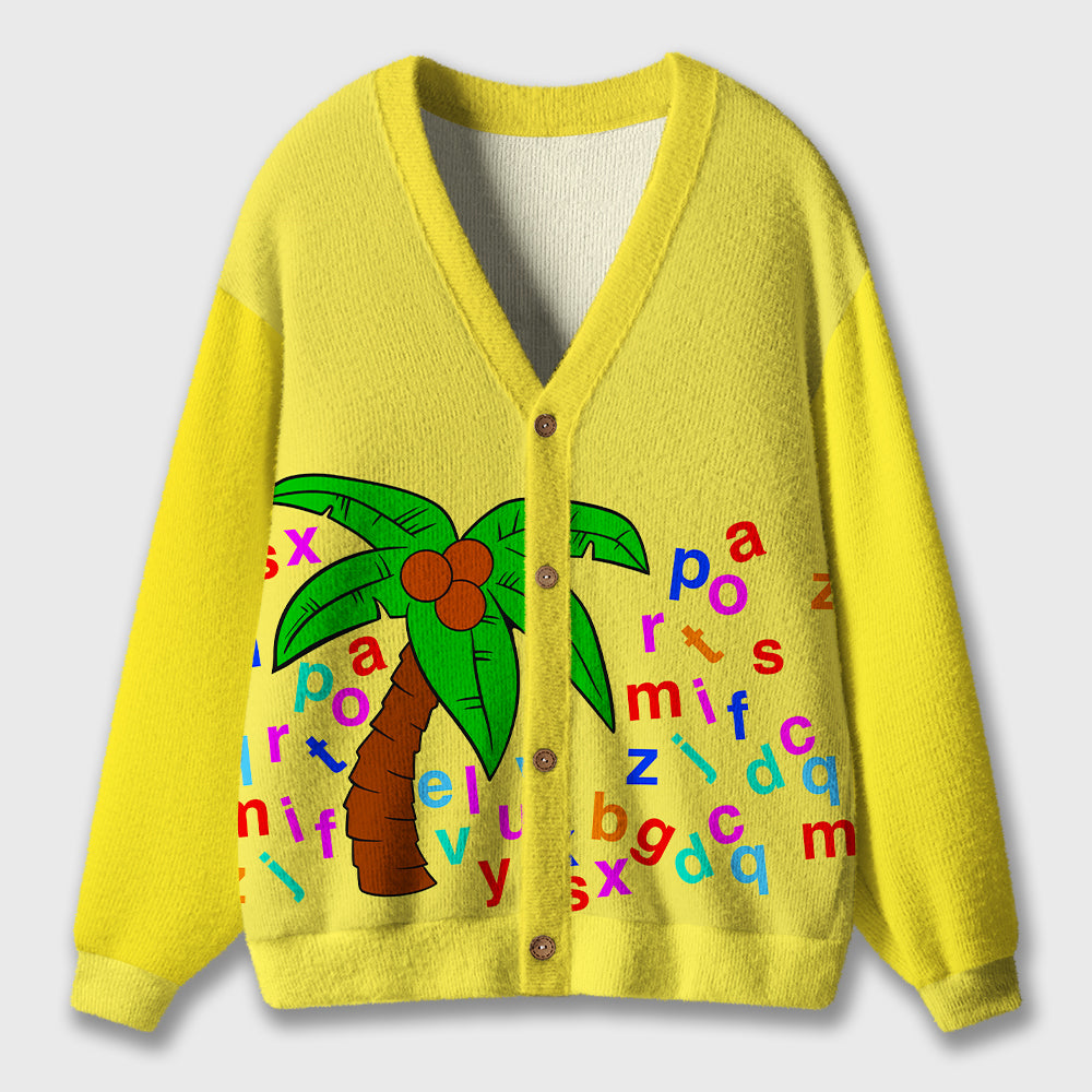 Coconut Trees Teacher Ugly Cardigan Sweaters