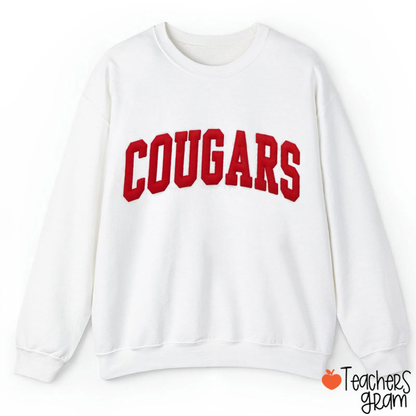 Personalized Mascot Varsity Letter Teacher Sweatshirt