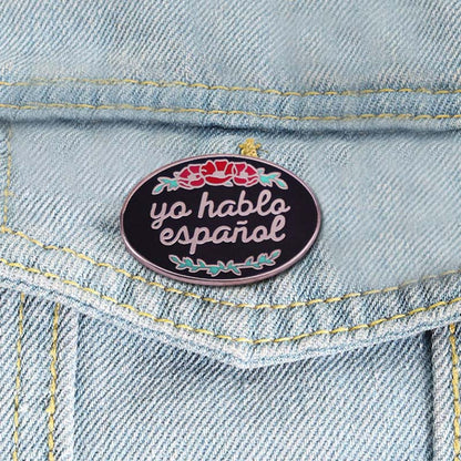 Yo Hablo Español Spanish Teacher Pin