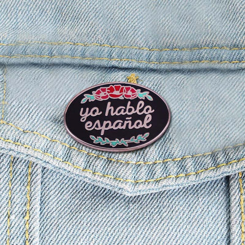 Yo Hablo Español Spanish Teacher Pin