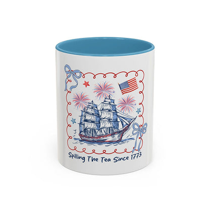 Spilling The Tea Since 1773 Teacher Mug