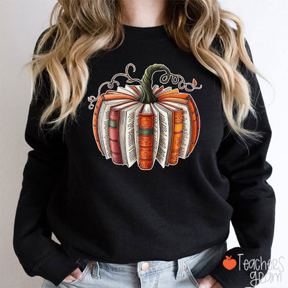 Pumpkin Book  Teacher Sweatshirt