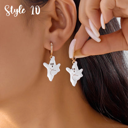 Halloween Creative Teacher Metal Earrings
