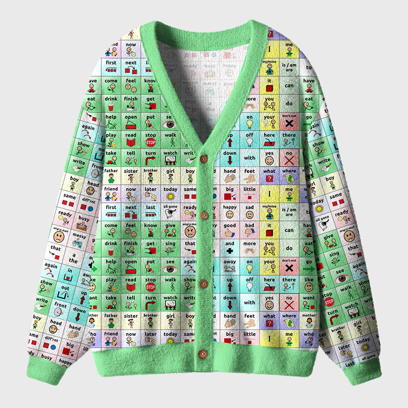 Tell Me About It Teacher Ugly Cardigan Sweaters
