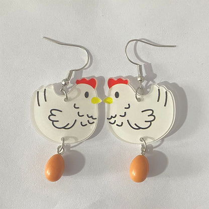 Hen Orders Teacher Acrylic Earrings