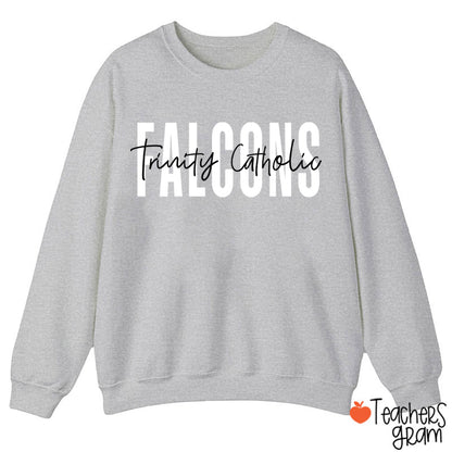 Personalized Mascot And School Name Simple Design School Spirit Teacher Sweatshirt