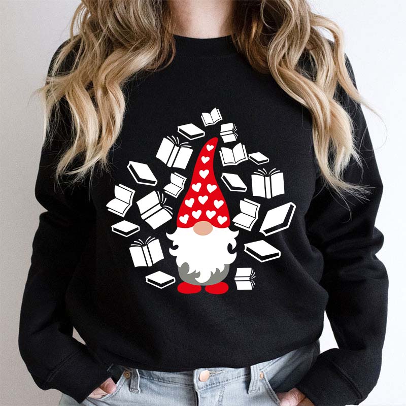 A Bookholic Gnomes Teacher Sweatshirt