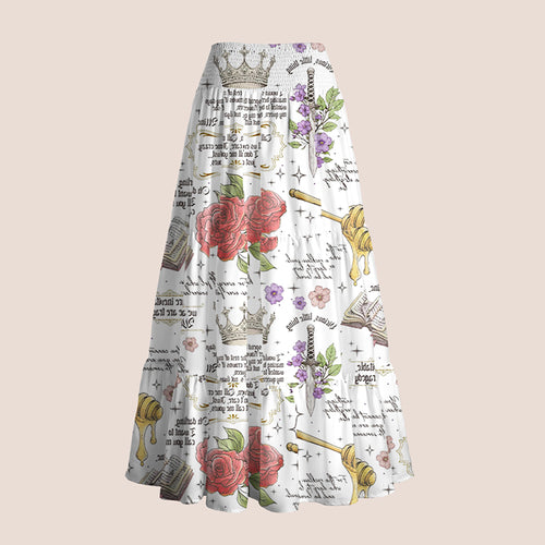 Romance Novel Book Series Teacher Tiered Skirt