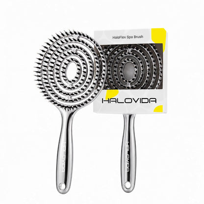 Detangling Hair Brush – Anti Static Boar Bristle Brush for Wet & Dry Hair, Pain-Free Knot Removal, Frizz Control, Scalp Massage Hair Brush
