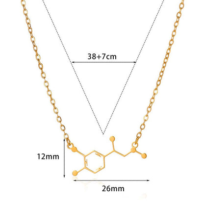 Dopamine Molecule Teacher Necklace