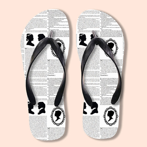 Pride And Prejudice Book Teacher Flip Flops