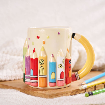 3D Creative Pencil Teacher Mug