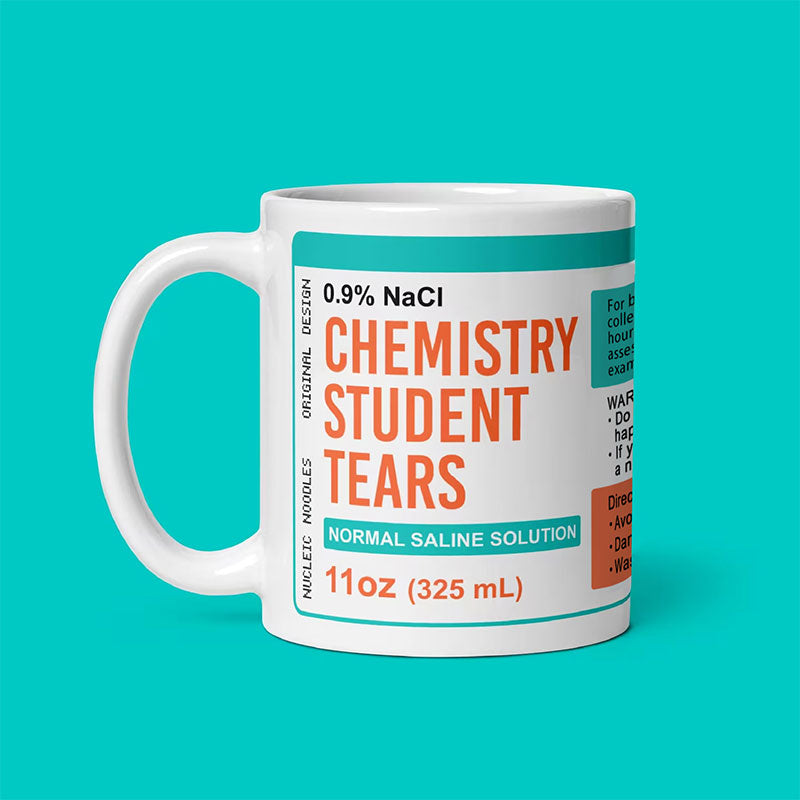 Chemistry Student Tears Teacher Mug