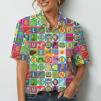 The Caterpillar Alphabet Teacher Short Sleeve Shirt