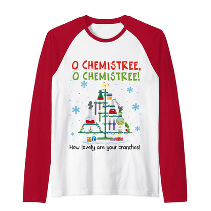 Chemistree How Lovely Are Your Branches Teacher Raglan Long Sleeve T-Shirt