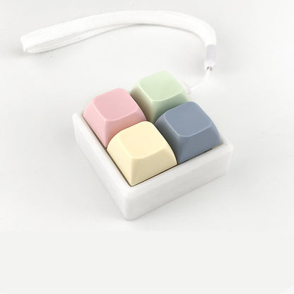 Macaron 4 Key Fidget Clicker Teacher Keychain