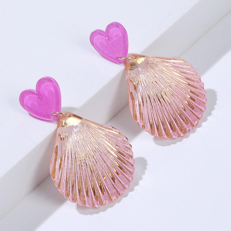 Ocean Style Shell Teacher Acrylic Earrings
