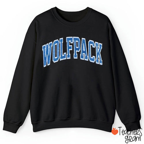 Personalized Mascot Sparkle Embroidered Game Day Teacher Sweatshirt