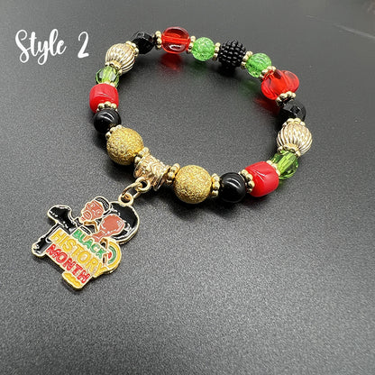 Black History Month Teacher Metal Bracelet