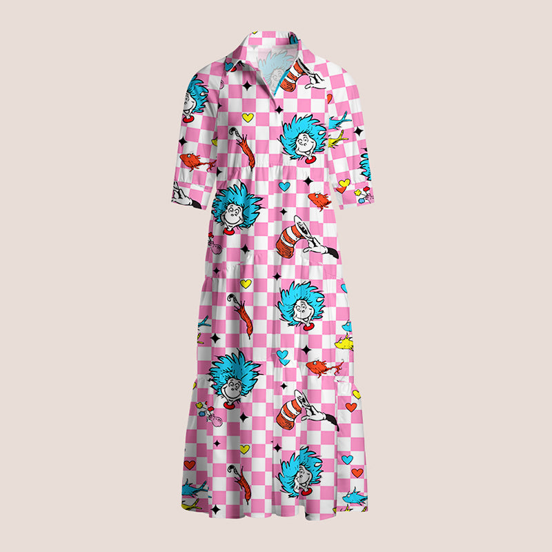 The Funny Cat Teacher Shirtdress