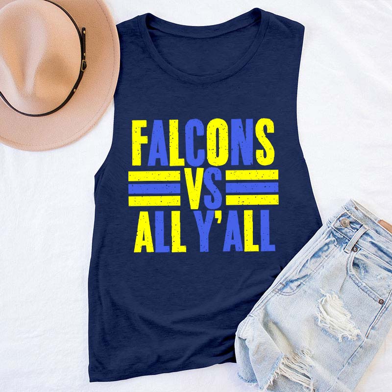 Personalized Mascot All Y'all School Spirit Teacher Tank Top