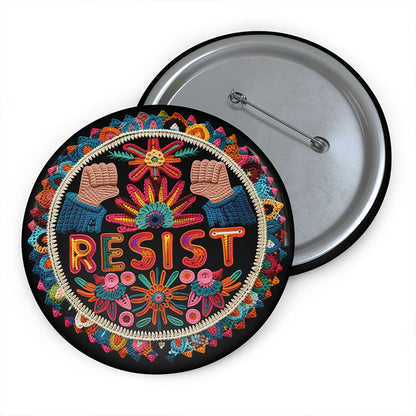 Punk Rock Resist Teacher Pinback Button